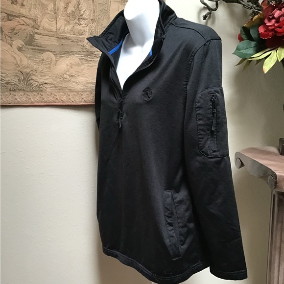 ATHLETIC Top BY RUGBY extreme stretch, size small, pull-over, zipper - Picture 1 of 9